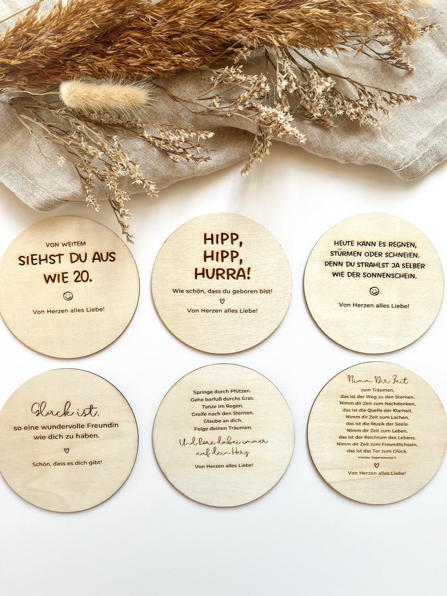 Personalisiertes Geldgeschenk mit Gravur und Namen zum Geburtstag aus Holz | Shopping