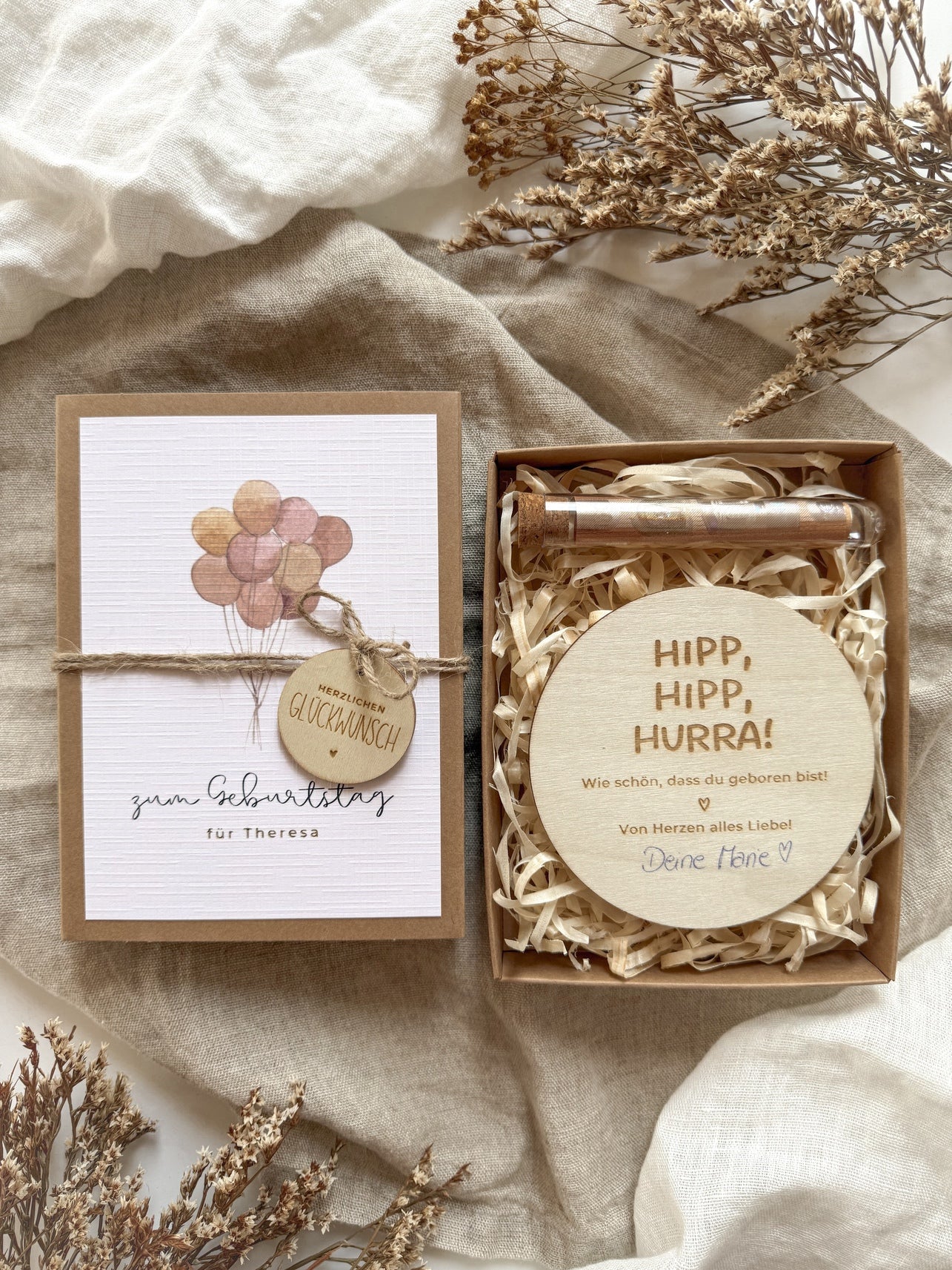 Personalisiertes Geldgeschenk zum Geburtstag | Luftballons