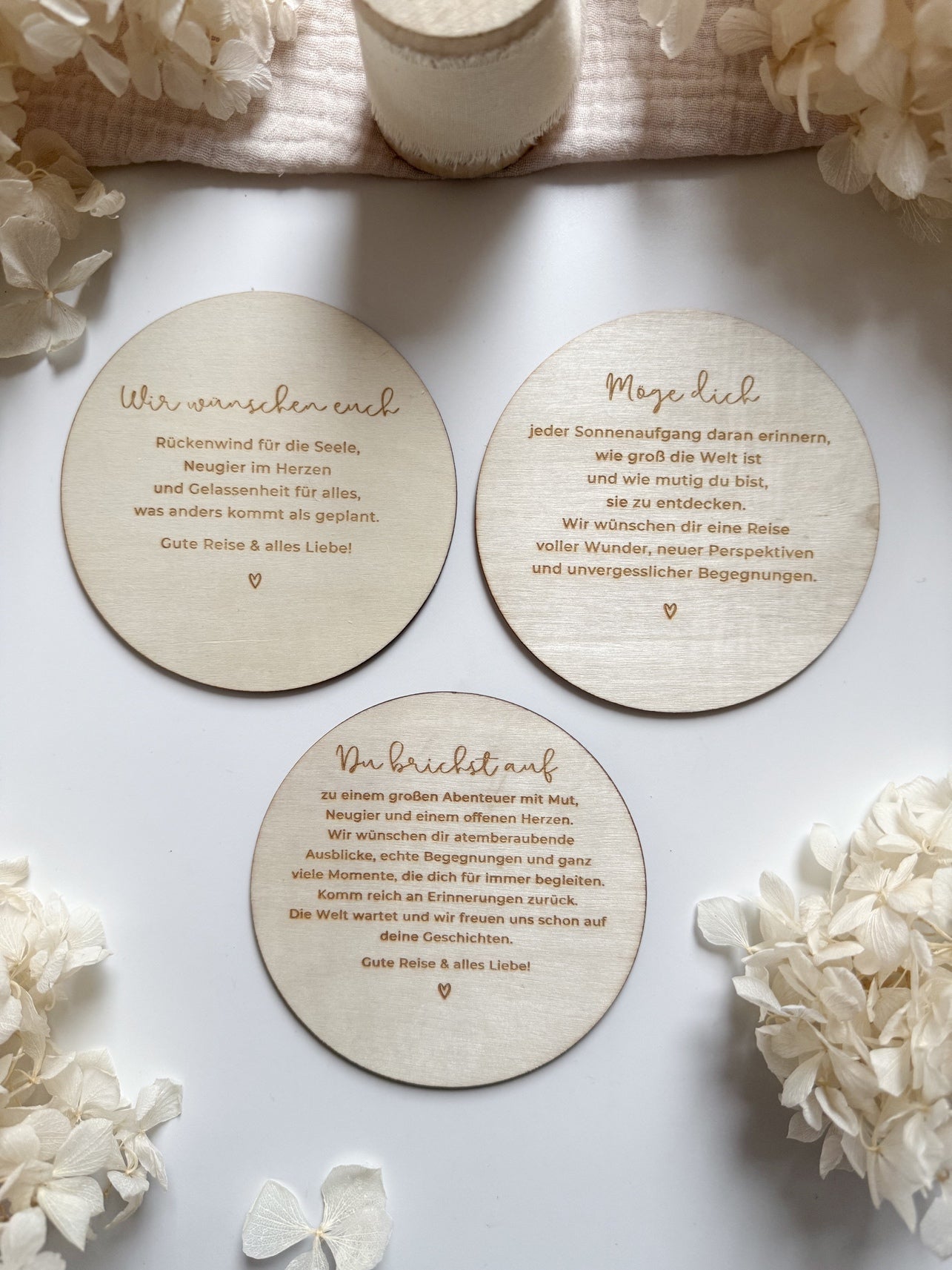 Personalisiertes Geldgeschenk zur Weltreise aus Holz