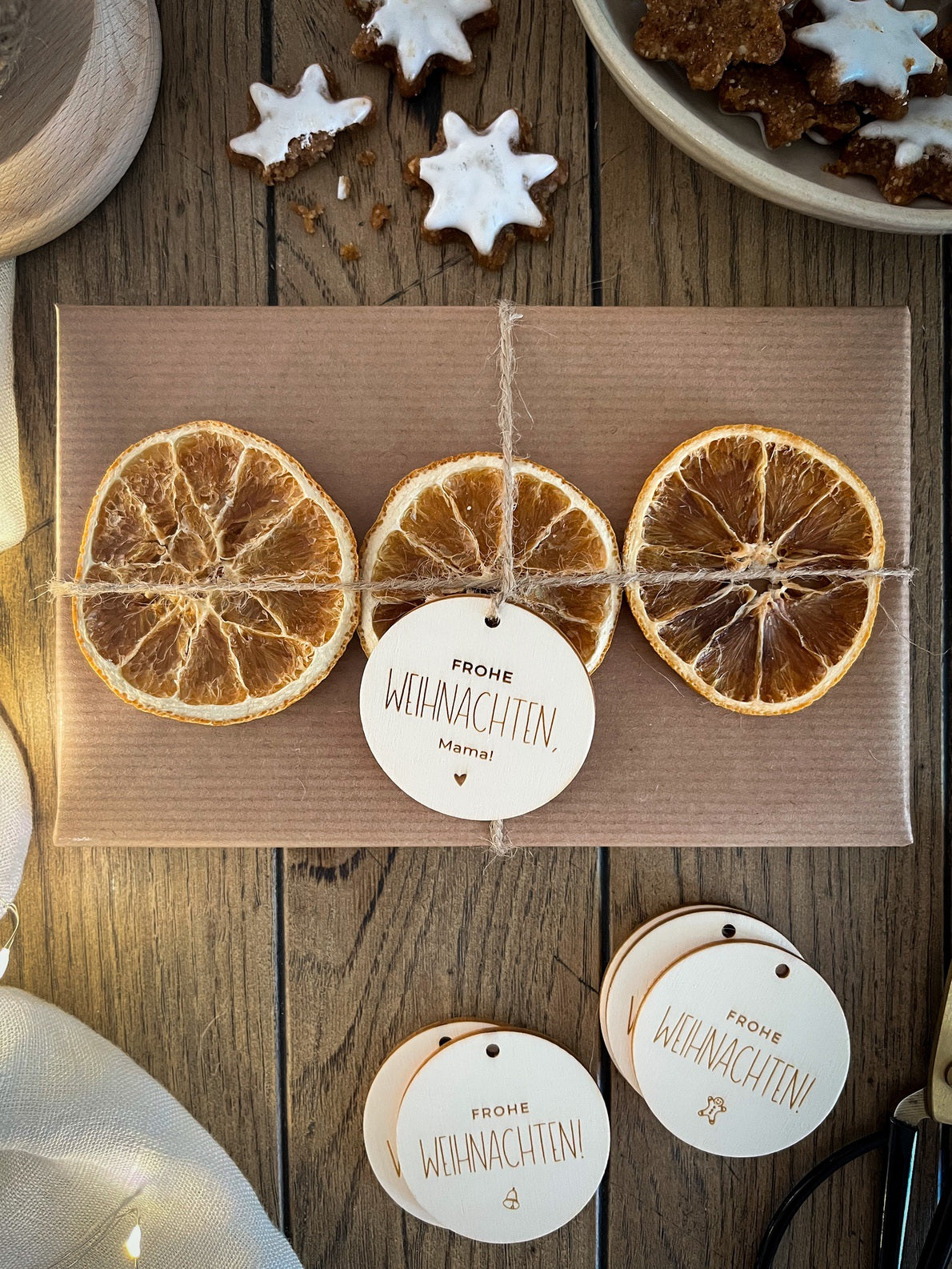 Personalisierte Geschenkanhänger für Weihnachtsgeschenke | 5er-Set