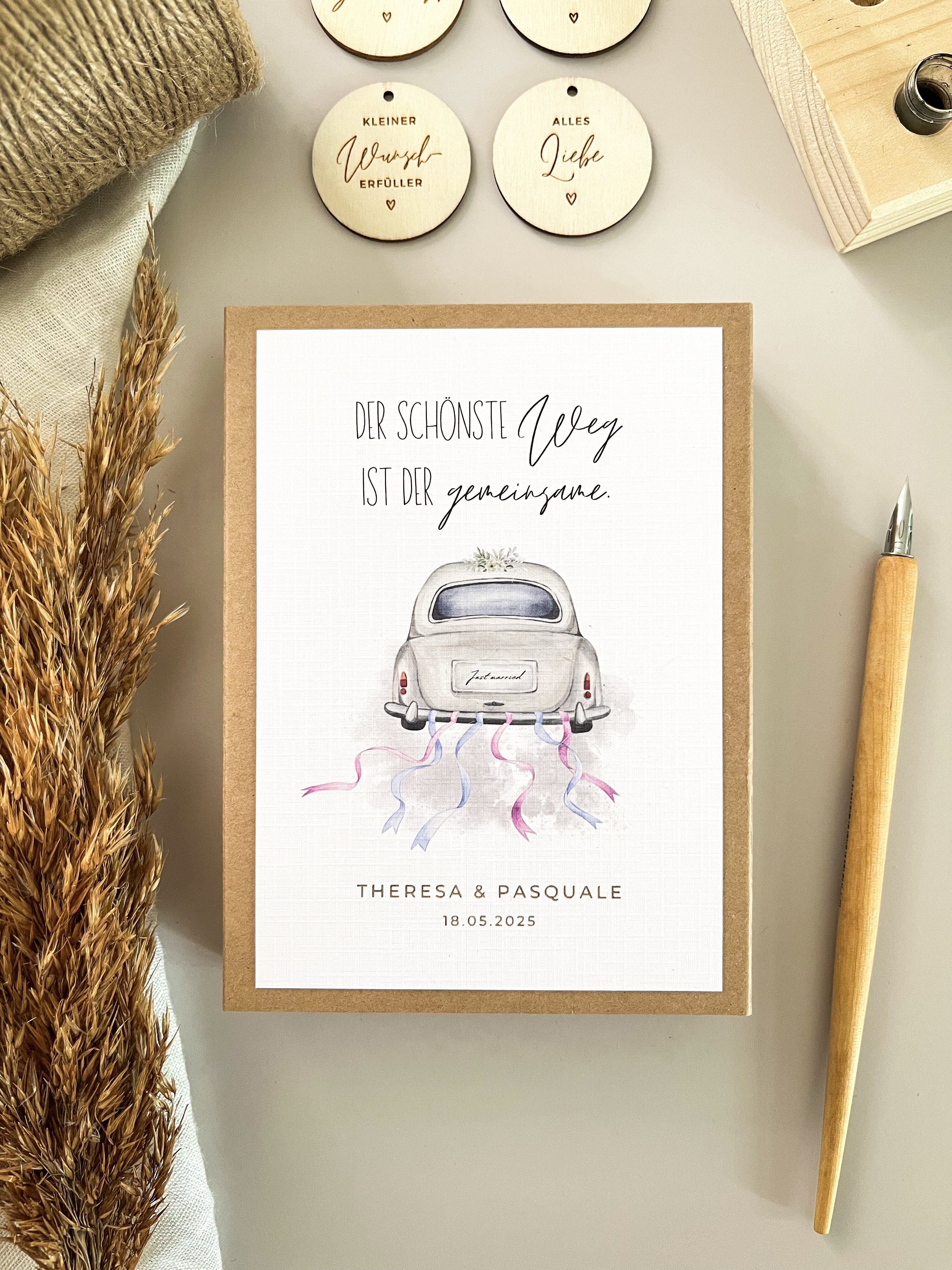 Personalisiertes Geldgeschenk zur Hochzeit | Hochzeitsauto