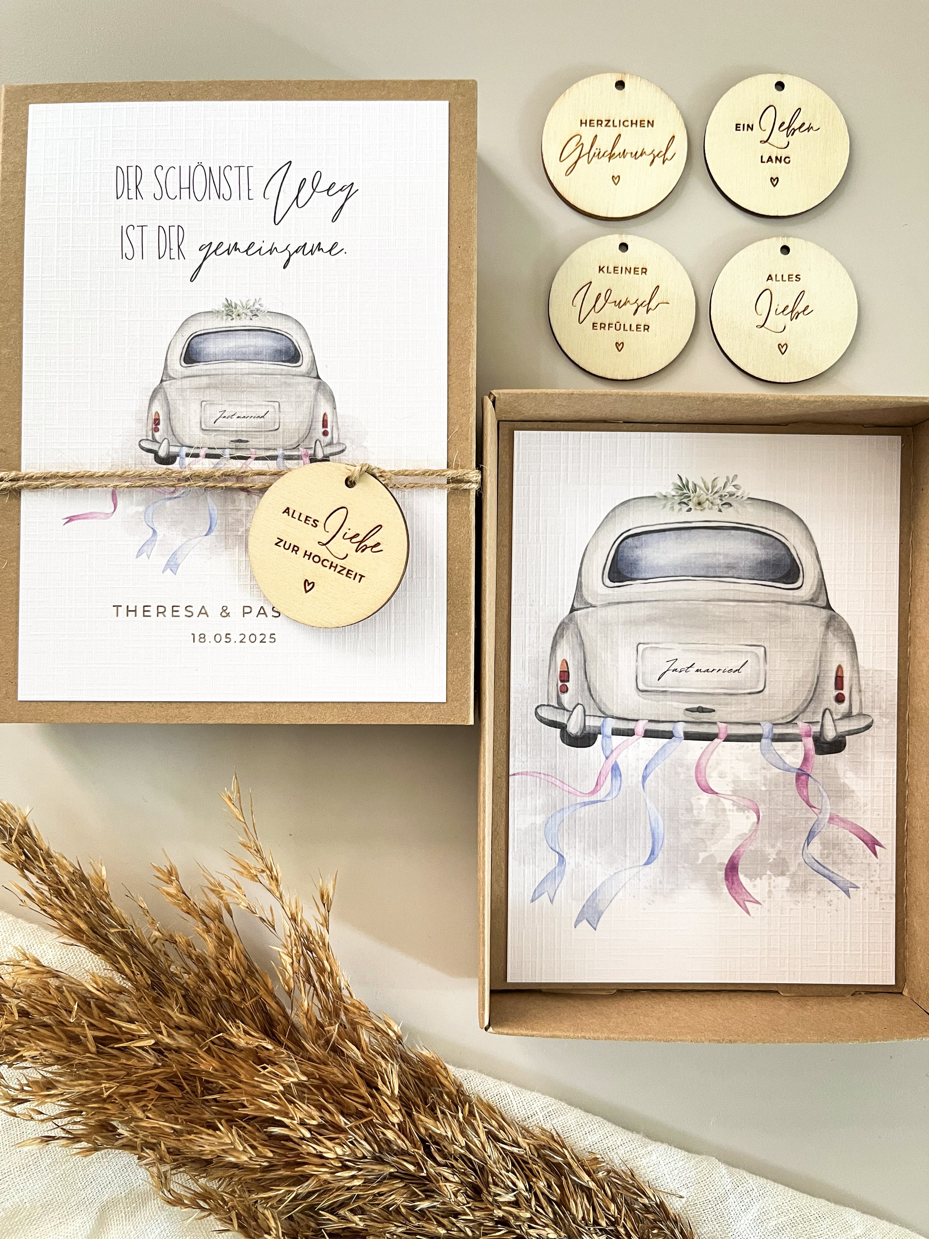 Personalisiertes Geldgeschenk zur Hochzeit | Hochzeitsauto