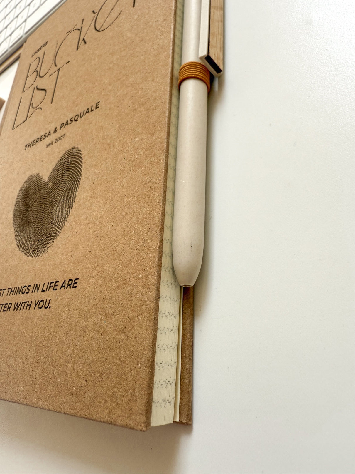 Personalisiertes Bucket-List-Notizbuch (A5) zur Hochzeit | Geschenk für Paare