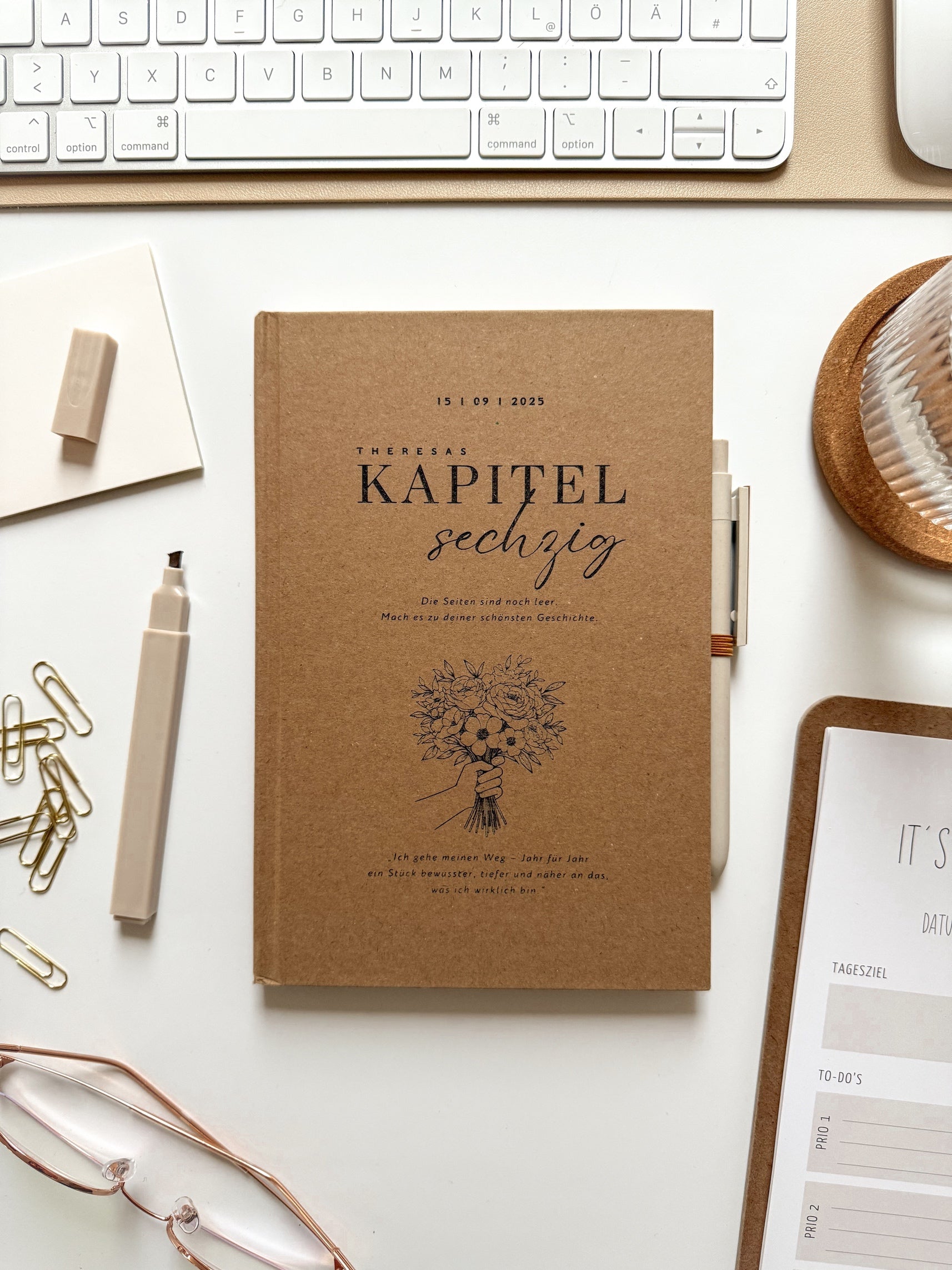 Personalisiertes Notizbuch (A5) zum 60. Geburtstag | Geldgeschenk 60. Geburtstag