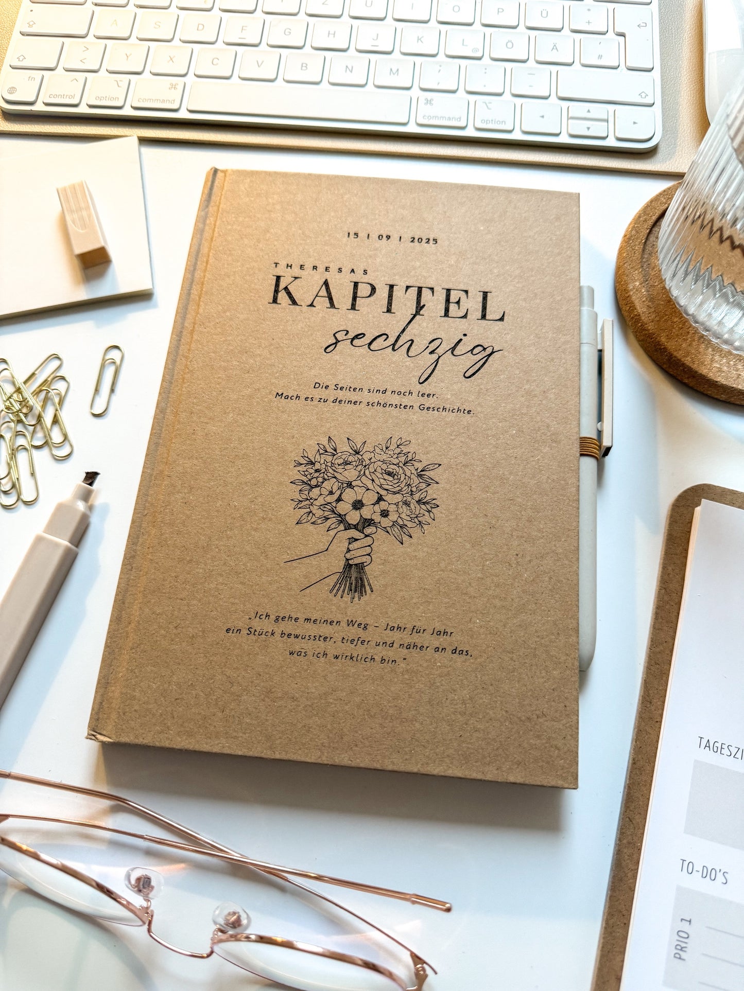 Personalisiertes Notizbuch (A5) zum 60. Geburtstag | Geldgeschenk 60. Geburtstag