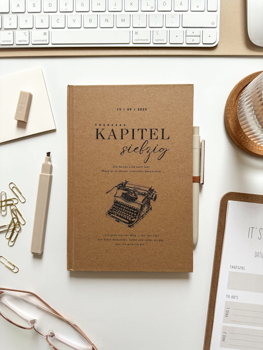 Personalisiertes Notizbuch (A5) zum 70. Geburtstag | Geldgeschenk 70. Geburtstag