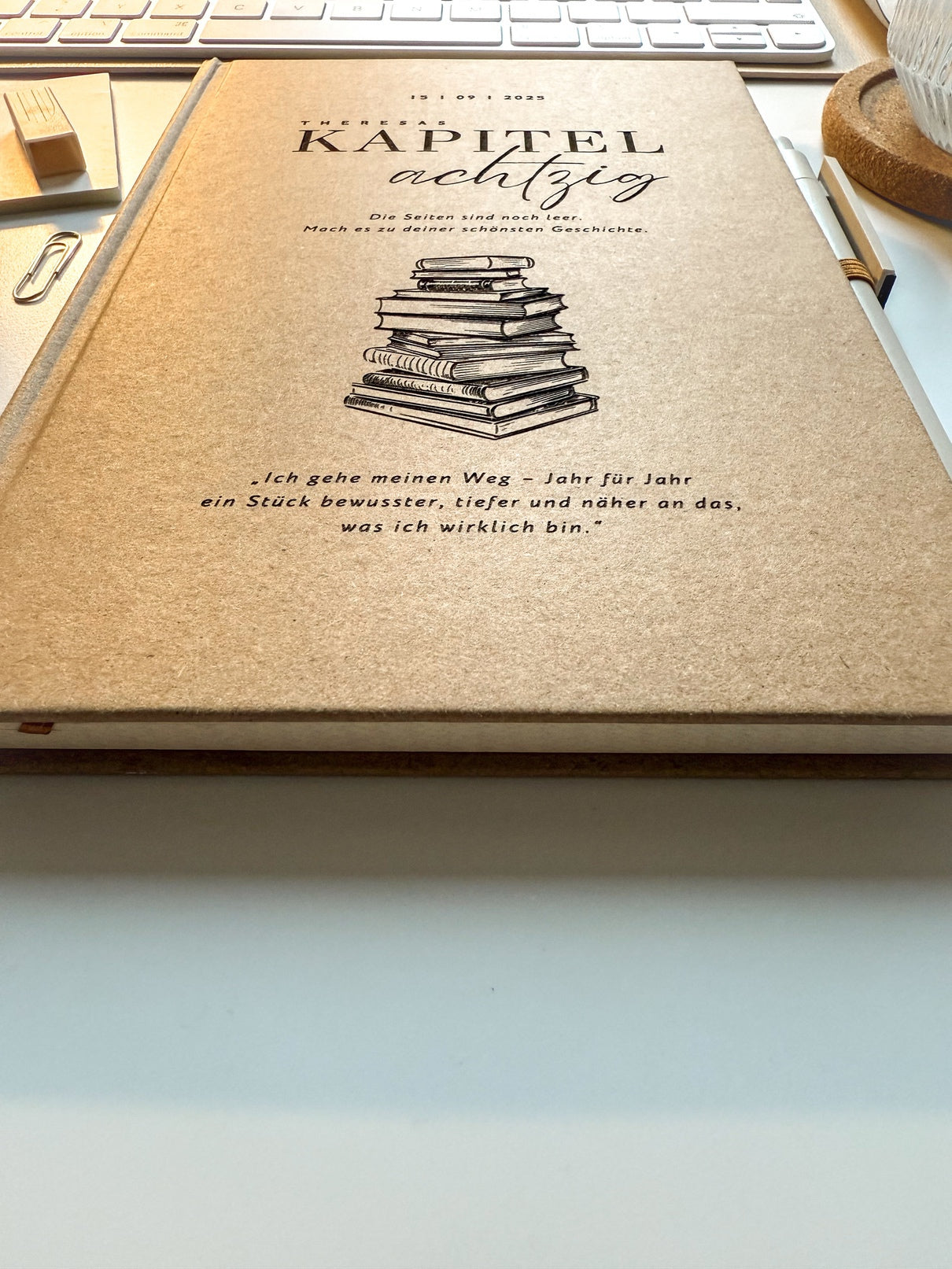 Personalisiertes Notizbuch (A5) zum 80. Geburtstag | Geldgeschenk 80. Geburtstag