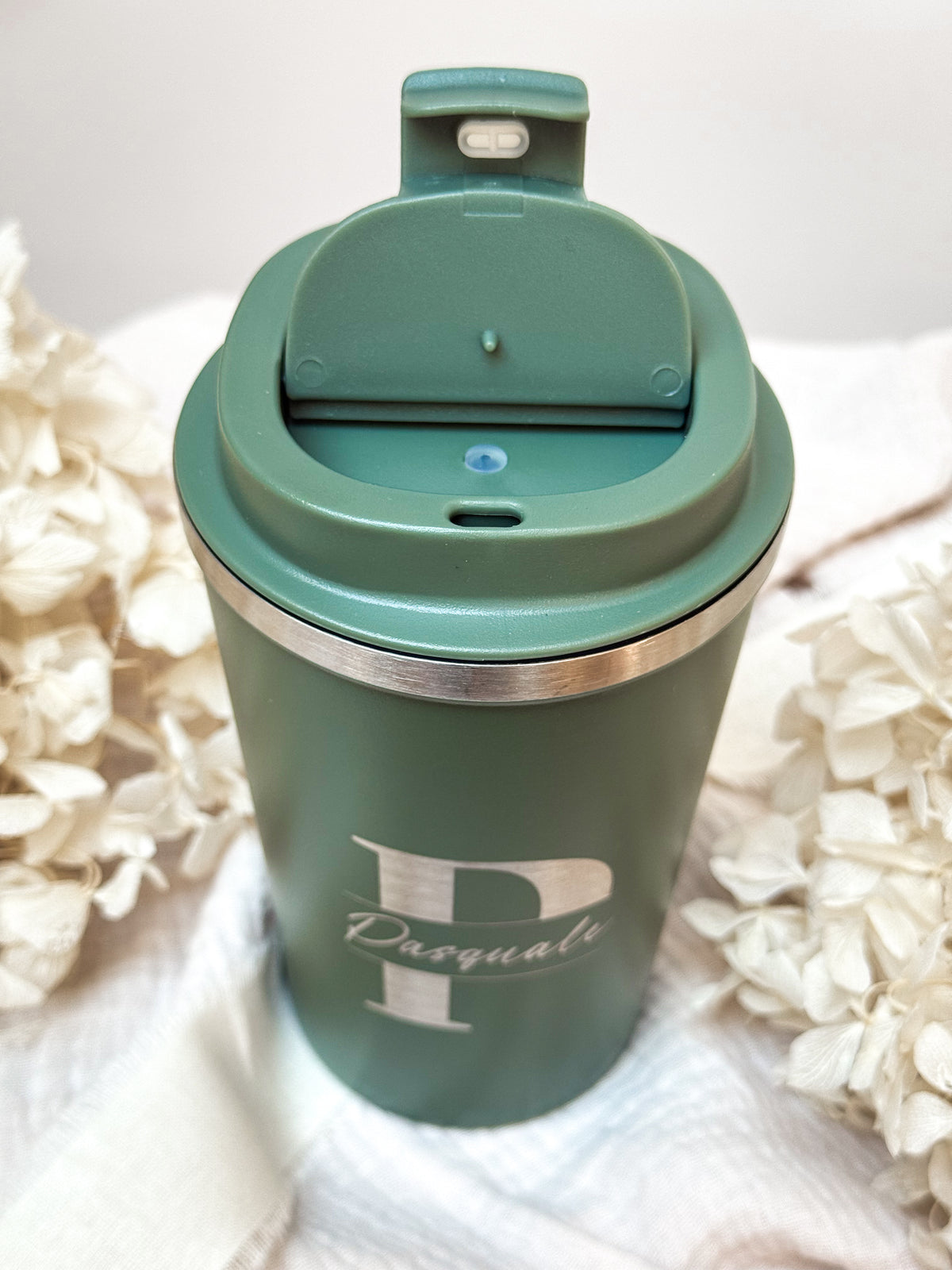 Personalisierter Thermobecher mit Namen | Initiale