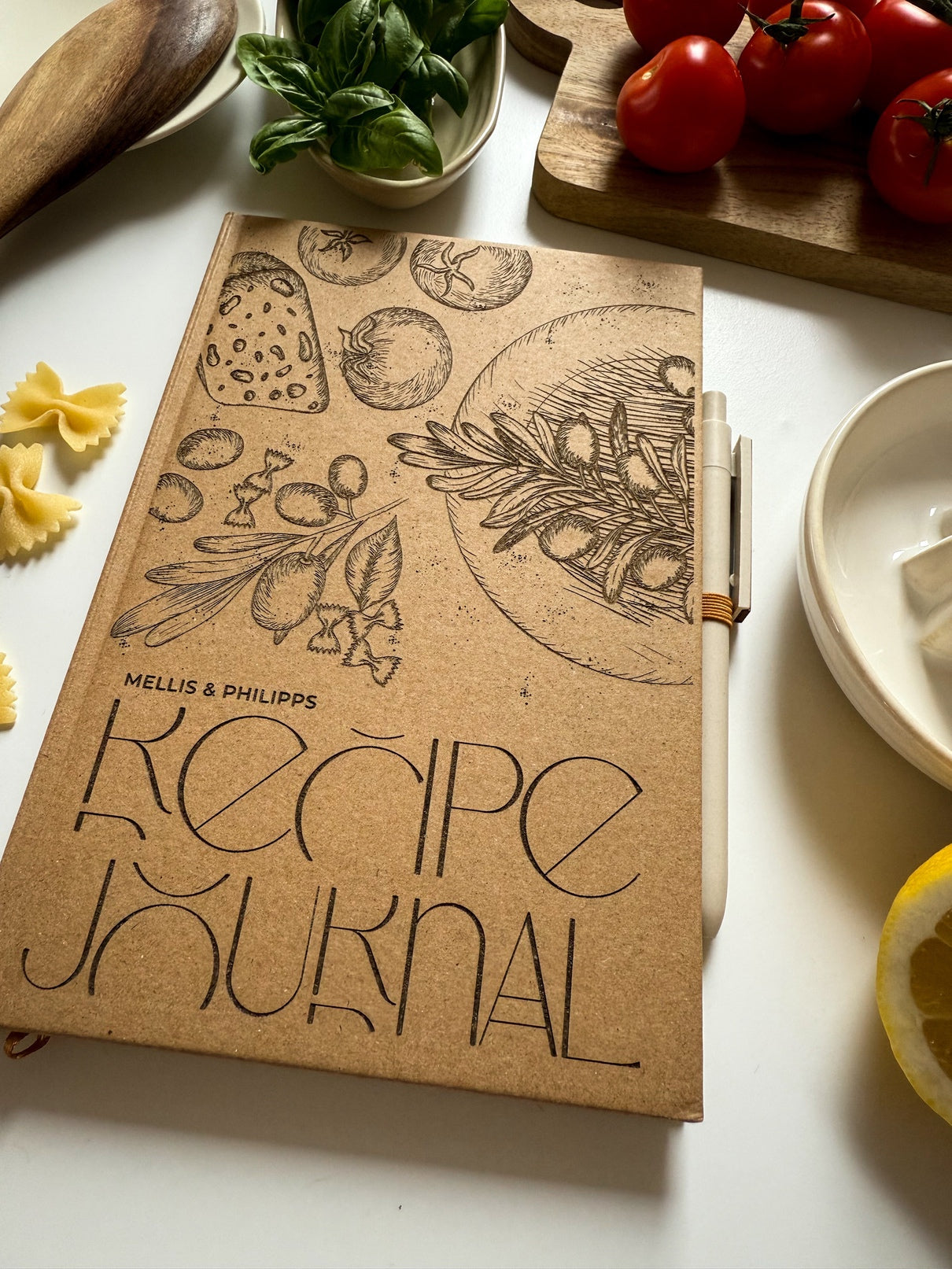 Personalisiertes Kochrezept-Notizbuch (A5) | Rezeptjournal mit Gravur & Stift