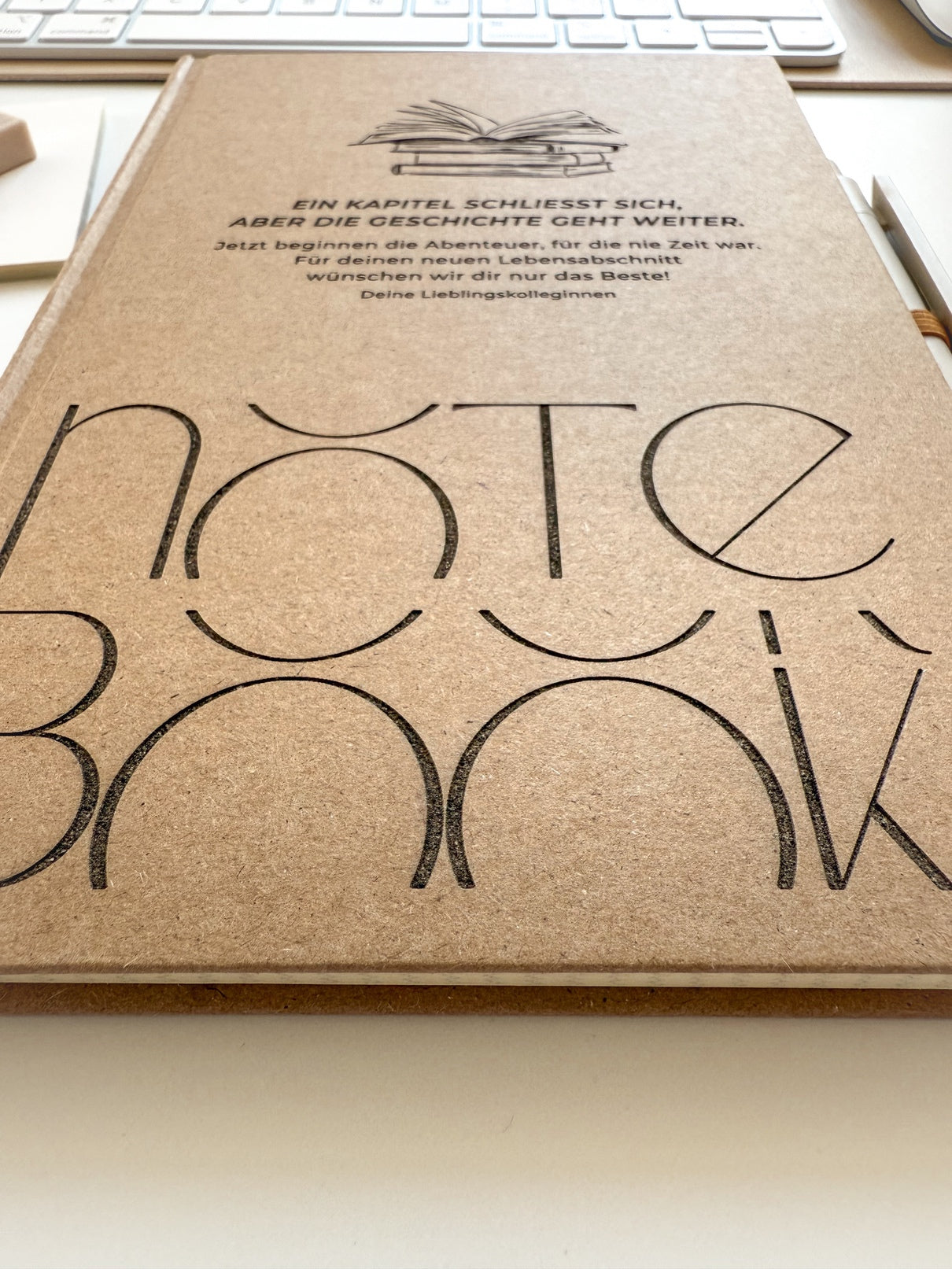 Personalisiertes Notizbuch zum Ruhestand | Notizbuch (A5) mit Gravur und Stift