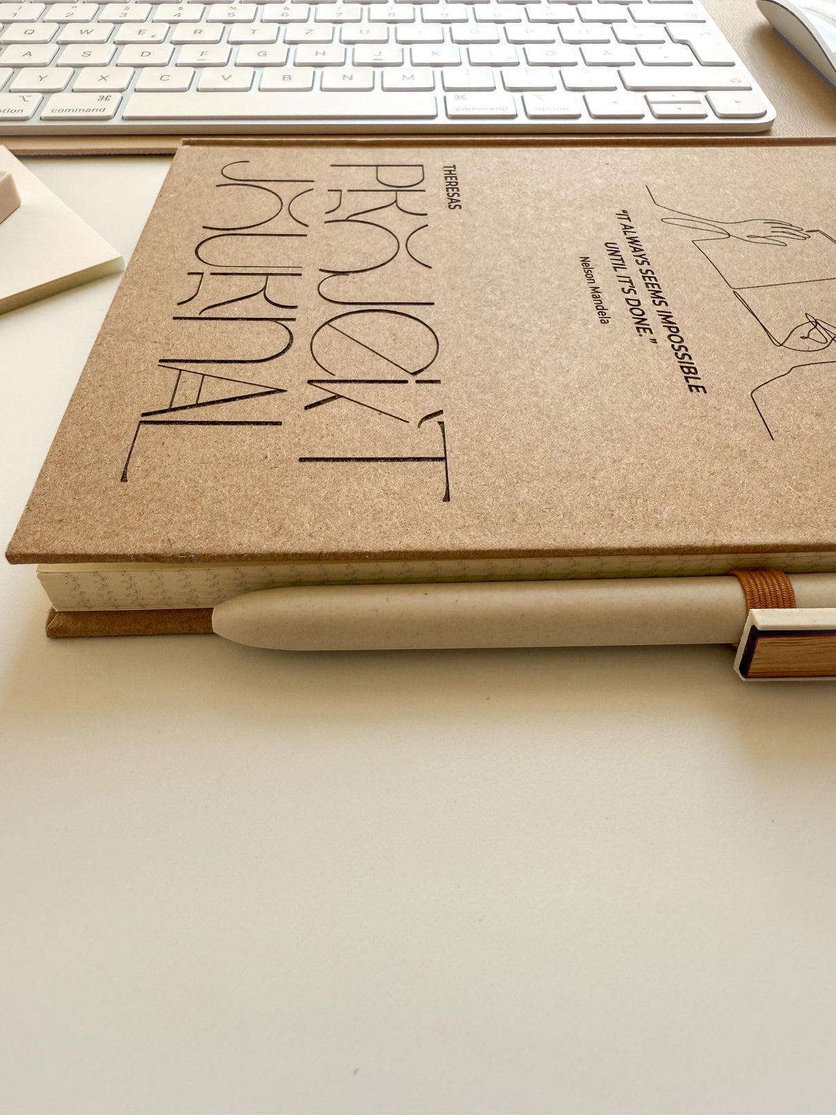 Personalisiertes Projektjournal | Notizbuch (A5) mit Gravur und Stift  | Heft-Motiv