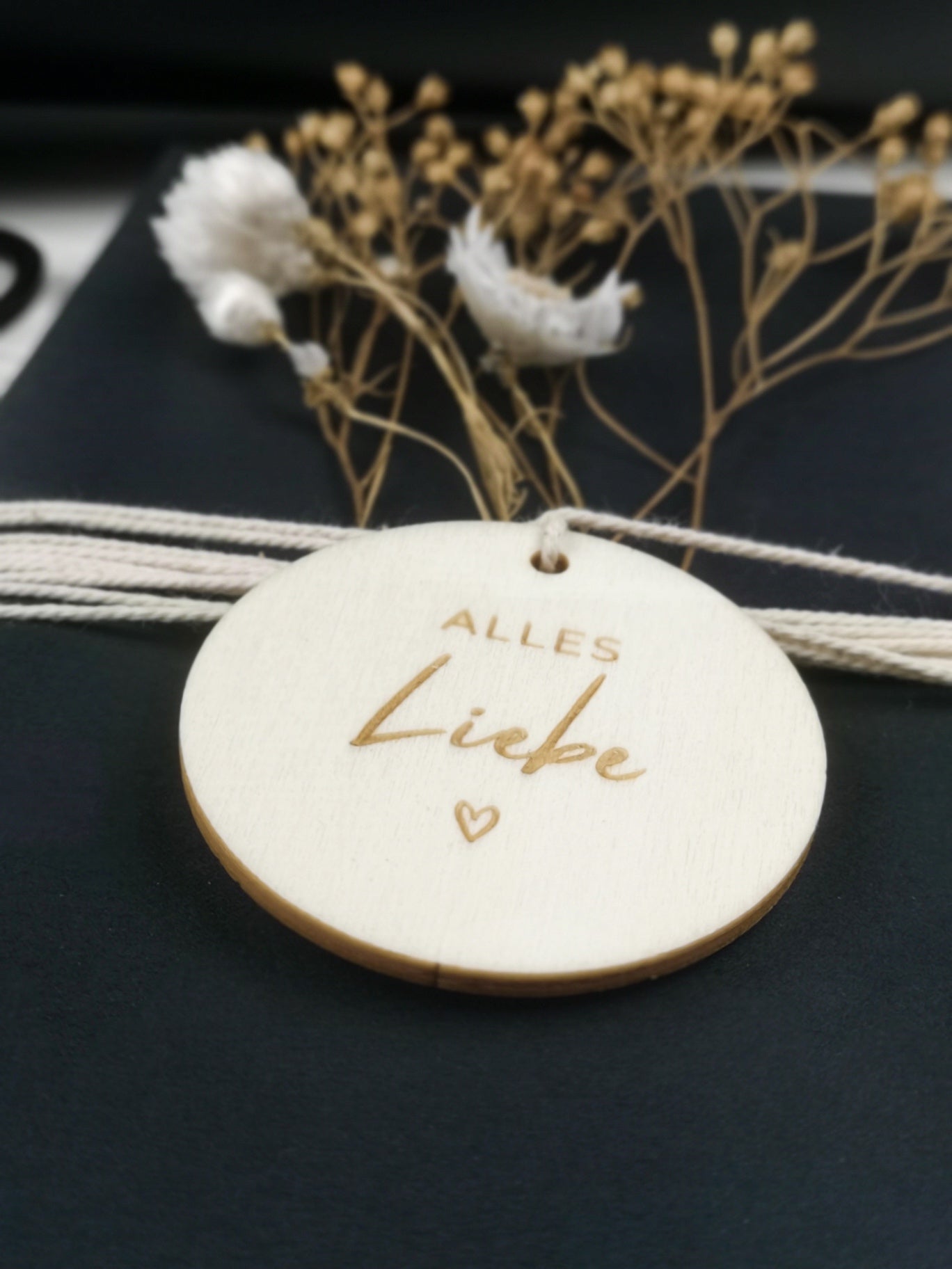 Geschenkanhänger | Holzanhänger 5er-Set mit verschiedenen Motiven