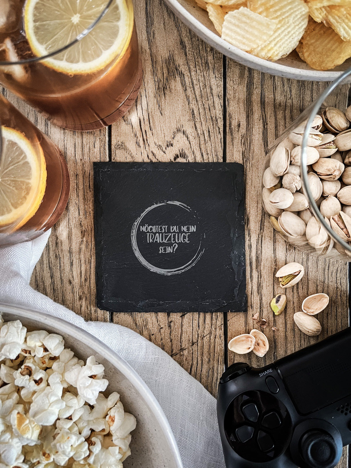 Schiefer-Untersetzer | Trauzeugen