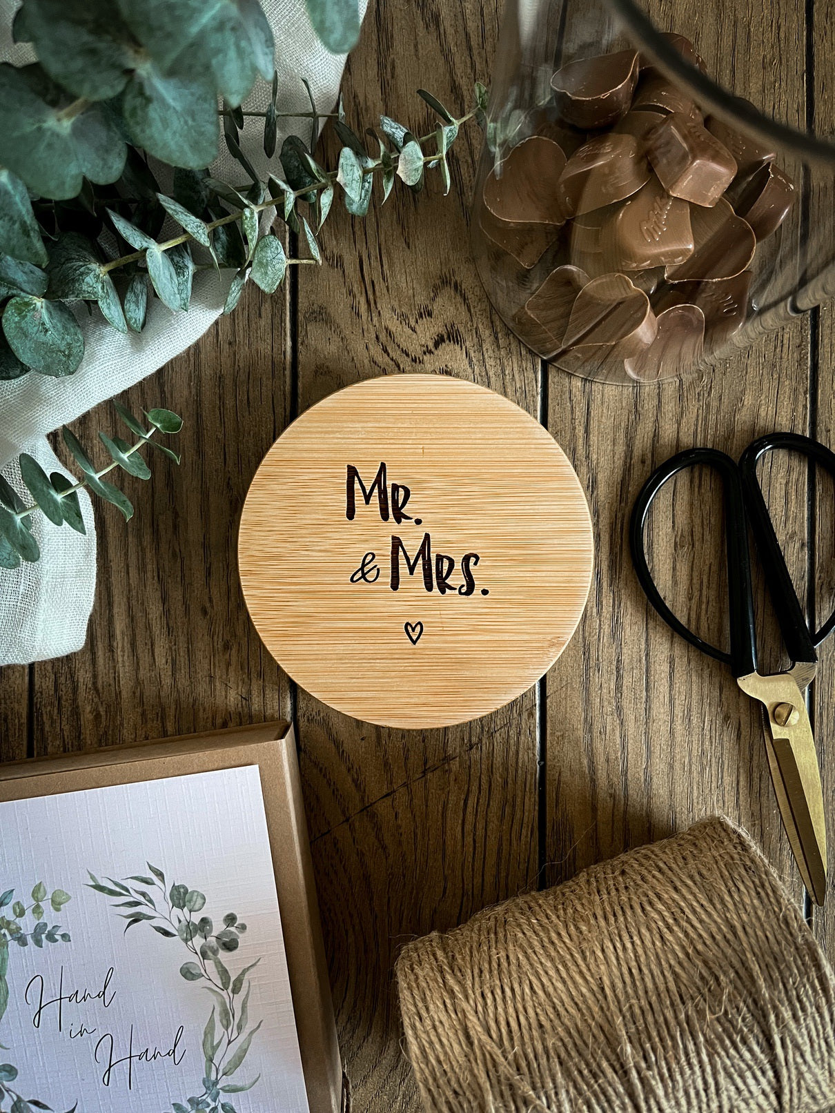 Vorratsglas mit Holzdeckel graviert | Mr. & Mrs.
