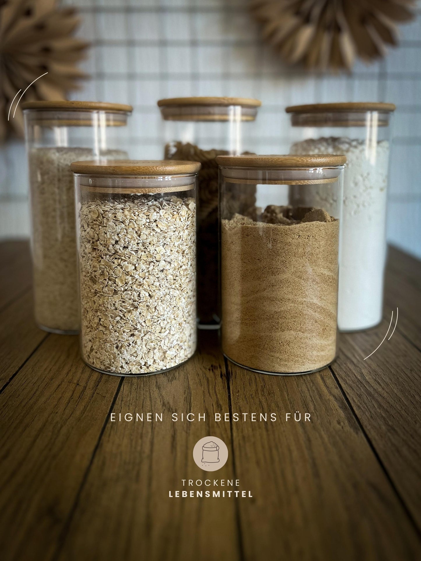 Personalisiertes Vorratsglas mit Holzdeckel graviert | Mr. & Mrs.
